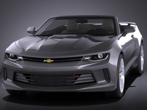 Chevrolet Camaro RS Convertible 2016 vray Modèle 3D