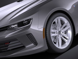 Chevrolet Camaro RS Convertible 2016 vray Modèle 3D