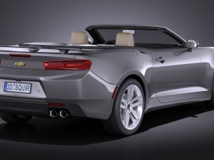 Chevrolet Camaro RS Convertible 2016 vray Modèle 3D