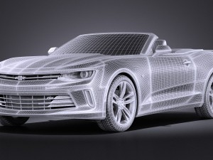 Chevrolet Camaro RS Convertible 2016 vray Modèle 3D