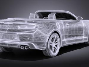 Chevrolet Camaro RS Convertible 2016 vray Modèle 3D