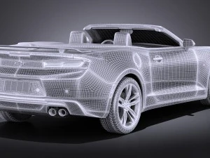 Chevrolet Camaro RS Convertible 2016 vray 3D Model