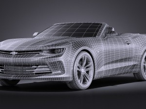 Chevrolet Camaro RS Convertible 2016 vray Modèle 3D