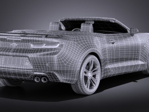 Chevrolet Camaro RS Convertible 2016 vray Modèle 3D
