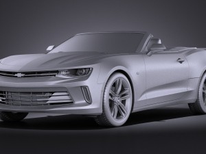 Chevrolet Camaro RS Convertible 2016 vray Modèle 3D