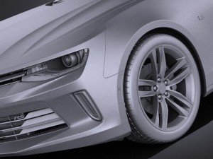 Chevrolet Camaro RS Convertible 2016 vray Modèle 3D