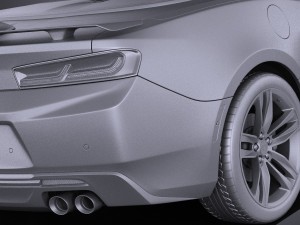 Chevrolet Camaro RS Convertible 2016 vray Modèle 3D