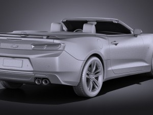 Chevrolet Camaro RS Convertible 2016 vray Modèle 3D