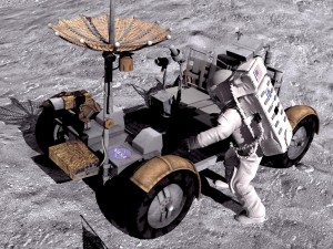 Moon NASA Astronaut Studio 3dsmax vray 3D मॉडल
