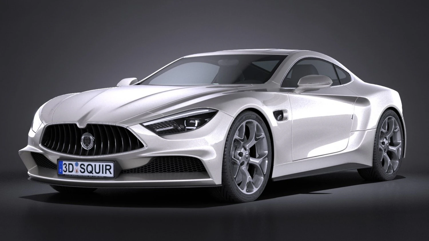 Generic Coupe 2016 3D Model .c4d .max .obj .3ds .fbx .stl .blend 