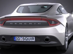 Generic Coupe 2016 3D Model