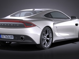 Generic Coupe 2016 3D 模型