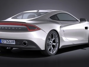 Generic Coupe 2016 3D Model
