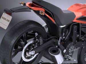 Ducati Scrambler Sixty2 2016 Model 3D