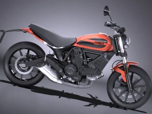 Ducati Scrambler Sixty2 2016 3D Model