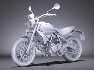 Ducati Scrambler Sixty2 2016 3D Model