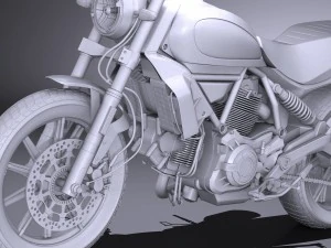 Ducati Scrambler Sixty2 2016 3D Model