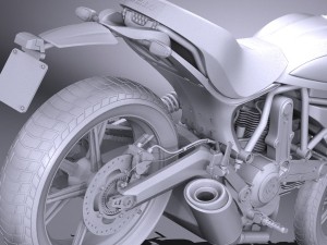 Ducati Scrambler Sixty2 2016 Model 3D