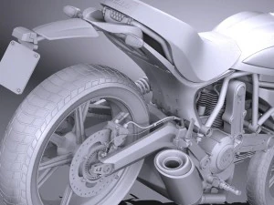 Ducati Scrambler Sixty2 2016 3D Model