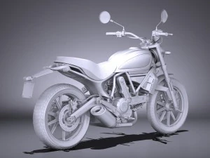 Ducati Scrambler Sixty2 2016 3D Model