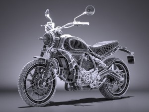 Ducati Scrambler Sixty2 2016 Model 3D