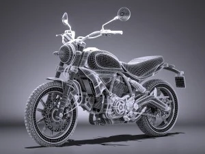 Ducati Scrambler Sixty2 2016 3D Model