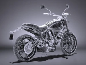 Ducati Scrambler Sixty2 2016 3D Model