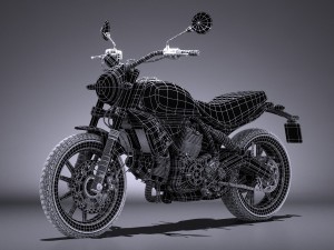 Ducati Scrambler Sixty2 2016 Model 3D