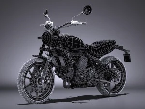 Ducati Scrambler Sixty2 2016 3D Model