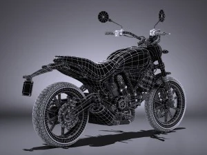 Ducati Scrambler Sixty2 2016 3D Model