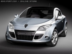 Renault Megane Coupe 2009 3D Model
