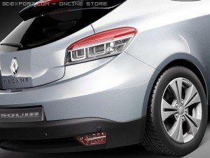 Renault Megane Coupe 2009 3D Model