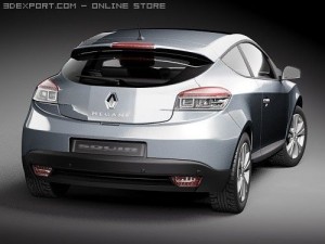 Renault Megane Coupe 2009 3D Model