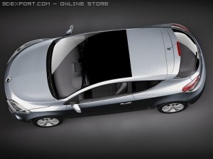 Renault Megane Coupe 2009 3D Model