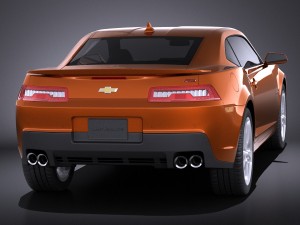 Chevrolet Camaro RS 2014 vray 3D Model