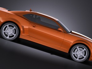 Chevrolet Camaro RS 2014 vray 3D Model
