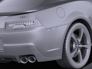 Chevrolet Camaro RS 2014 vray 3D Model