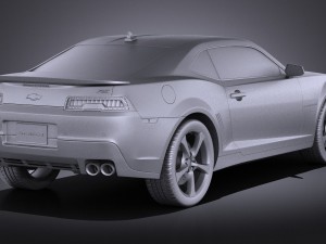 Chevrolet Camaro RS 2014 vray 3D Model