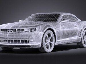 Chevrolet Camaro RS 2014 vray 3D Model