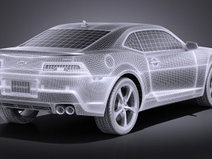 Chevrolet Camaro RS 2014 vray 3D Model