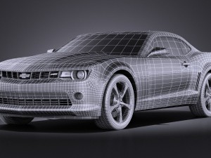 Chevrolet Camaro RS 2014 vray 3D Model