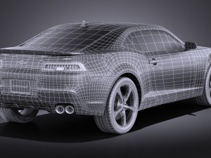Chevrolet Camaro RS 2014 vray 3D Model