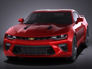 Chevrolet Camaro SS 2016 vray 3D Модель