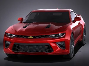 Chevrolet Camaro SS 2016 vray 3D Model