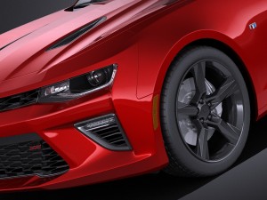 Chevrolet Camaro SS 2016 vray 3D Модель