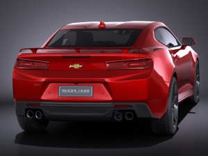Chevrolet Camaro SS 2016 vray 3D Модель