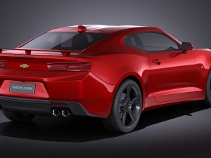 Chevrolet Camaro SS 2016 vray 3D Модель