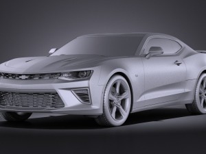 Chevrolet Camaro SS 2016 vray 3D Модель