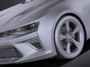 Chevrolet Camaro SS 2016 vray 3D Модель
