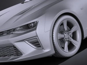 Chevrolet Camaro SS 2016 vray 3D Model